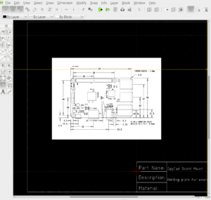 DWG File of Raspberry Pi on LibreCAD